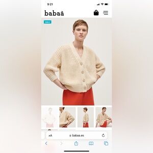 Babaa cardigan no18 natural